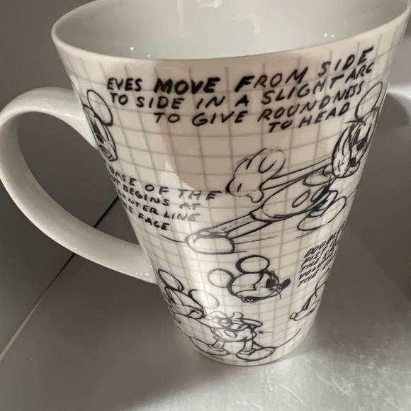 Disney Mickey Mouse Sketch Book Tall Coffee Mugs - Picture 3 of 6